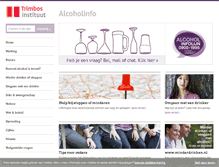 Tablet Screenshot of alcoholinfo.nl